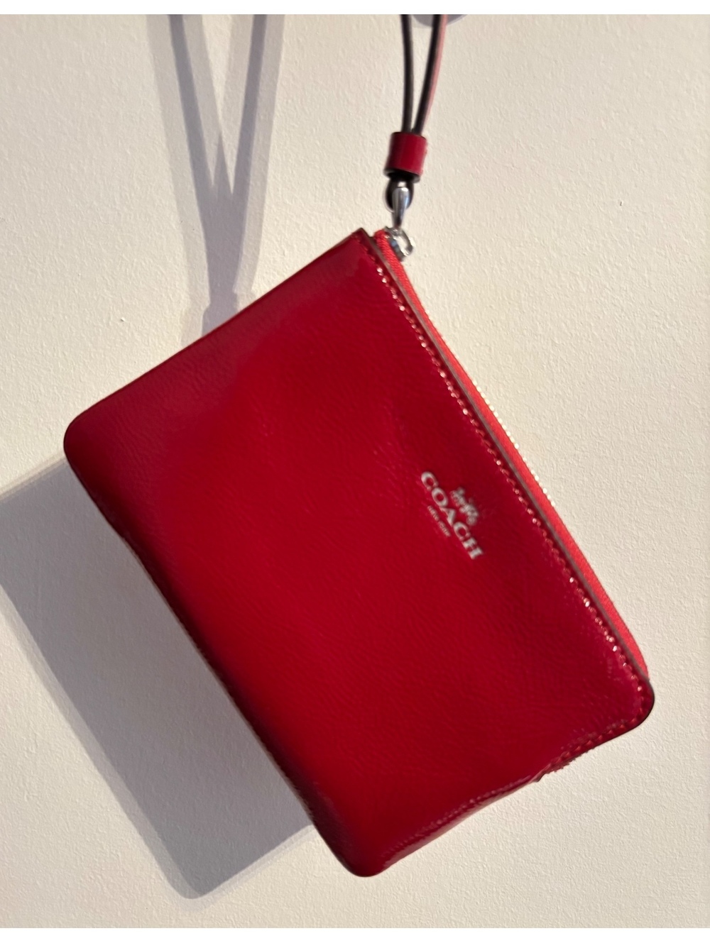 Coach Vibrant Red Wristlet